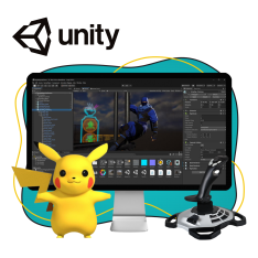 Мир игр на Unity 2D на популярном движке + AI-помощники - КИБЕРшкола программирования для детей, компьютерные курсы для школьников, начинающих и подростков - KIBERone г. Бугульма