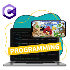 Программирование на C#. Удивительный мир 2D-игр - КИБЕРшкола программирования для детей, компьютерные курсы для школьников, начинающих и подростков - KIBERone г. Бугульма