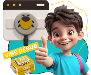 Тестирование & Vibe Debug. Охотники за багами - КИБЕРшкола программирования для детей, компьютерные курсы для школьников, начинающих и подростков - KIBERone г. Бугульма